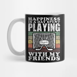 Playing Ice Hockey With My Friends Funny Hockey Quotes Mug